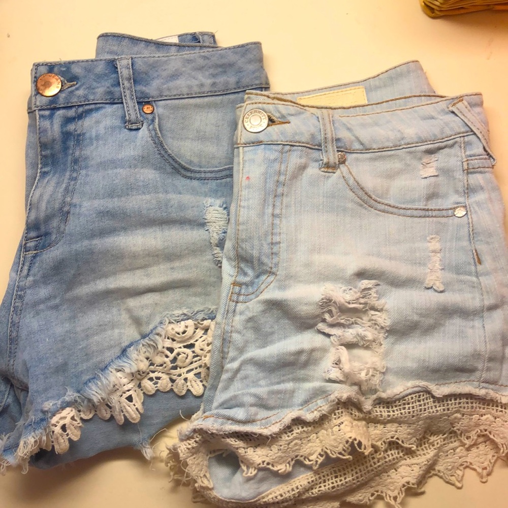 Celebrity Pink denim shorts bundle!